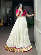Navratri Mirror Work Lehenga Choli Set with Dupatta