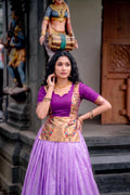 Zari Woven Cotton Silk Lehenga Co-Ord Set