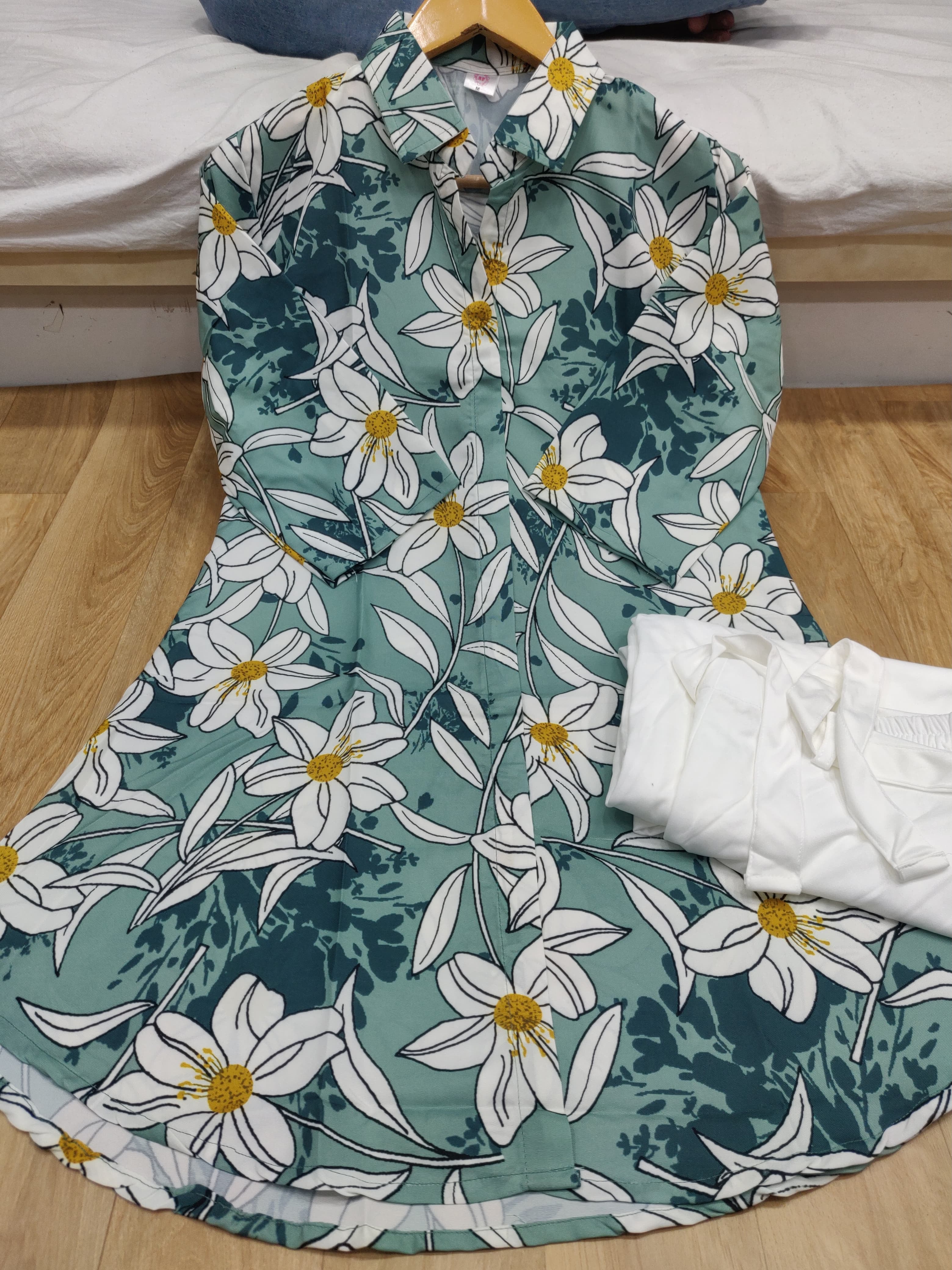 Digital Print Rayon Kurti with Stretchable Palazzo Set