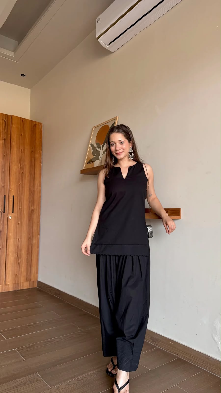 Pure Cotton Farshi Salwar Kurta Set with Lace Detailing