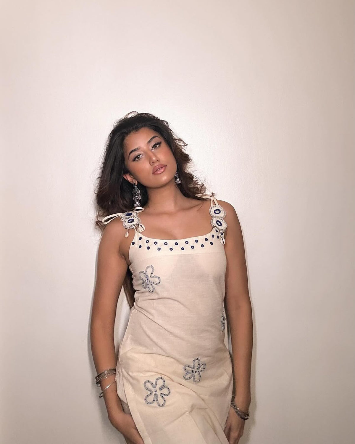 Cotton Flex Mirror Work Kurta Palazzo Set