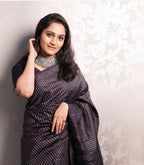 Lichi Silk Jacquard Saree with Border Blouse
