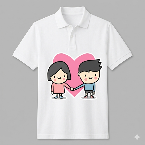 Couple Love Polo T-Shirt (Pack of 2)