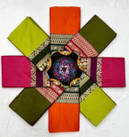 Lichi Silk Saree with Jacquard Weaving & Brocade Blouse