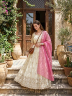 Designer Lehenga with Crunchy Silk Dupatta
