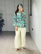 Cambric Cotton Kurta with Back Dori Design