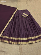 Kanchi Cotton Lehenga Set with Zari Weaving & Georgette Dupatta