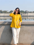 Cotton Slub Shirt and Pant Co-Ord Set for Women