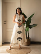 Cotton Flex Embroidered Kurti Pant Dupatta Set