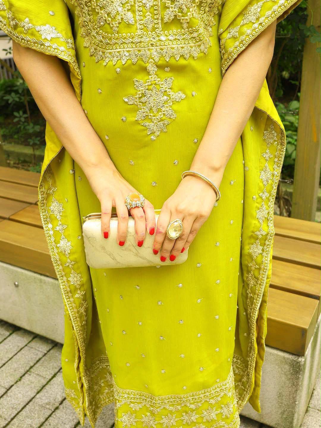 Sequins and Zari Work 2-Piece Outfit