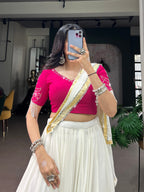 Navratri Mirror Work Lehenga Choli Set with Dupatta
