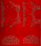 Sequins Embroidered Rangoli Silk Saree with Banglori Blouse