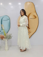 Full Sleeve Button-Down Western Maxi Dress