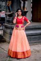 Zari Woven Cotton Silk Lehenga Co-Ord Set
