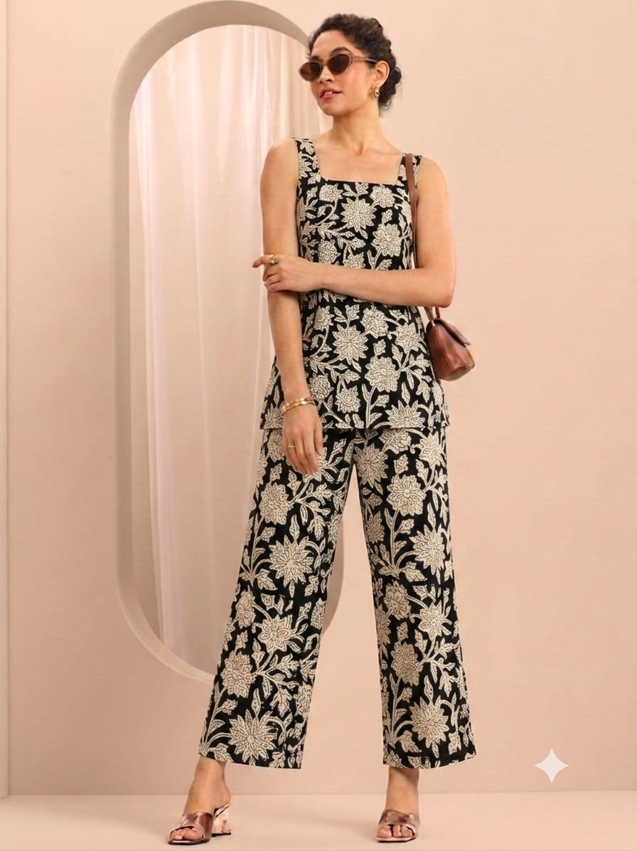 Sleeveless Everyday Wear Co-Ord Set