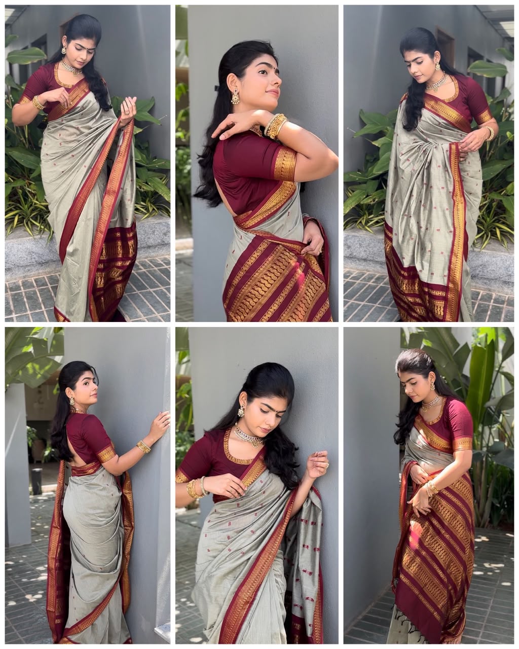 Lichi Silk Saree with Jacquard Weaving & Rich Pallu