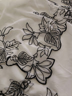Floral Embroidered Star Georgette Saree with Blouse