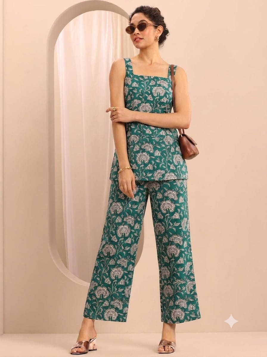 Sleeveless Everyday Wear Co-Ord Set