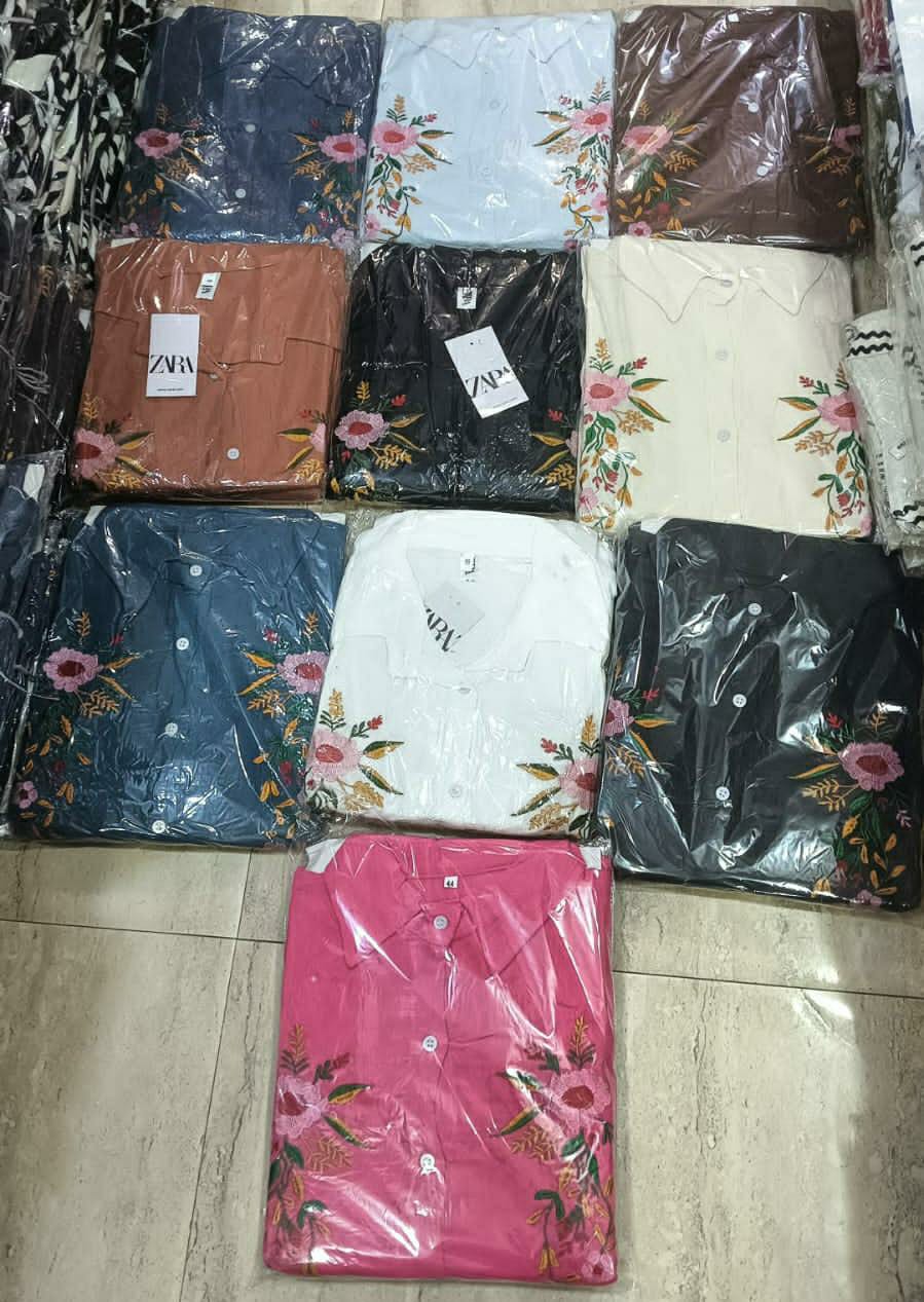 Embroidered Mulmul Co-Ord Set for Women