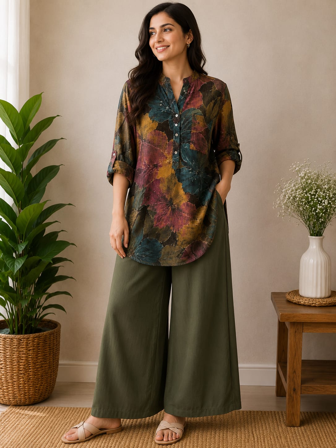 Printed Cotton Co-Ord Set for Women