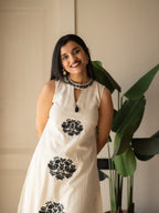 Cotton Flex Embroidered Kurti Pant Dupatta Set