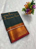Traditional KSIC Style Saree with Contrast Blouse