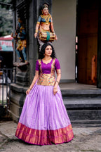 Zari Woven Cotton Silk Lehenga Co-Ord Set