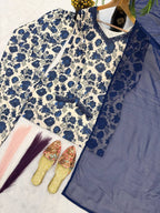 Cameric Cotton Farshi Pant Kurta Set with Dupatta