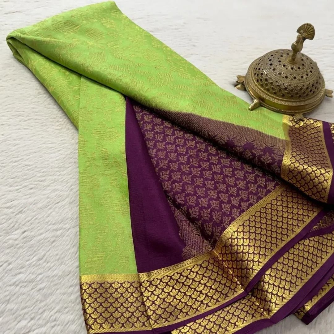 Elegant Bridal Wear Saree with Rich Pallu