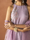 Crunchy Silk Embroidered Kurti Palazzo Dupatta Set