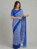 Digital Print Chinon Silk Saree with Blouse