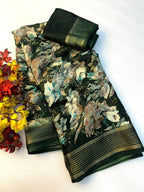 Soft Georgette Saree with Matching Blouse