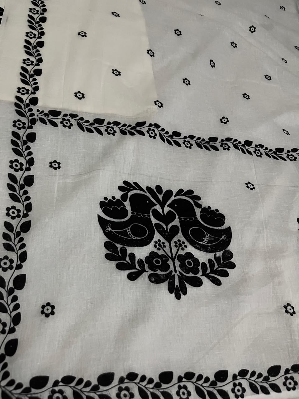 Cotton Flex Embroidered Kurti Pant Dupatta Set