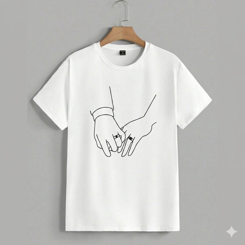 Holding Hands T-Shirt (Pack of 2 )