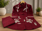 Cotton Slub Shirt & Pant Co-Ord Set for Women
