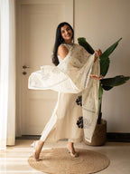 Cotton Flex Embroidered Kurti Pant Dupatta Set