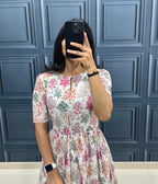Printed Hakoba Cotton Maxi Dress