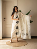 Cotton Flex Embroidered Kurti Pant Dupatta Set