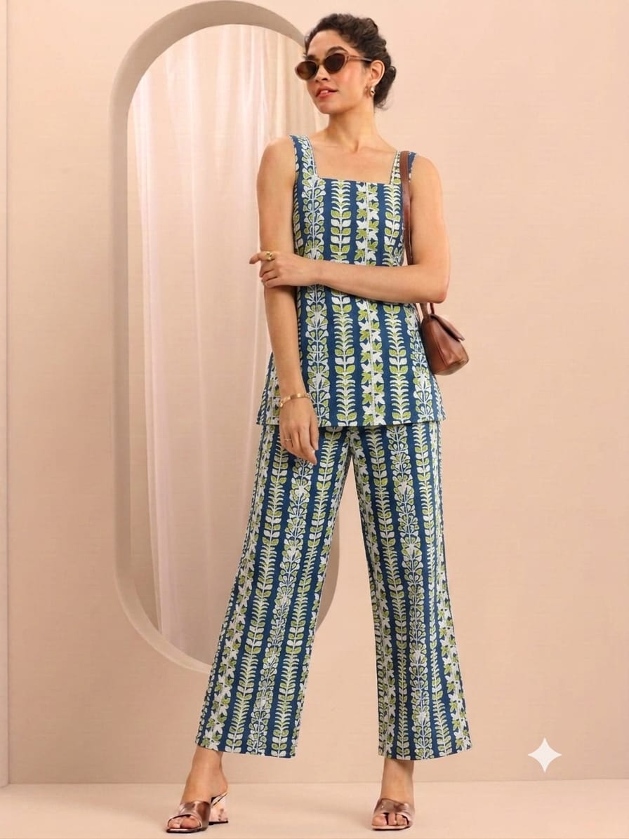 Sleeveless Everyday Wear Co-Ord Set