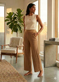 Premium Lycra Stretchable Wide Leg Pants with Side Pockets